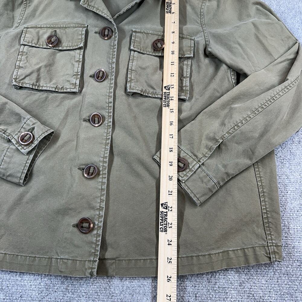 Life In Progress Womens Olive Green Utility Military Jacket Size Large - Picture 7 of 11